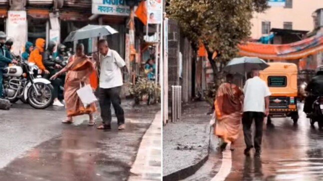 Viral video of an old couple crossing the road together will make you believe in eternal love. Watch