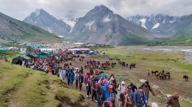 Amarnath Yatra suspended due to bad weather - Vimarsana News