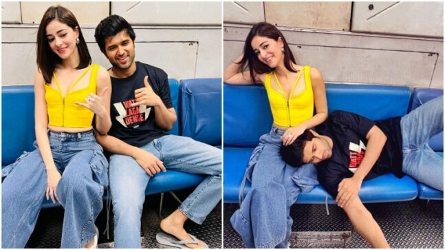 Let's go boys! Liger stars Vijay Deverakonda, Ananya Panday travel in Mumbai train as they begin promotions - Vimarsana News