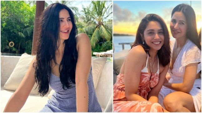 Katrina Kaif glows in printed checkered dress in new pics from Maldives. Sharvari loves