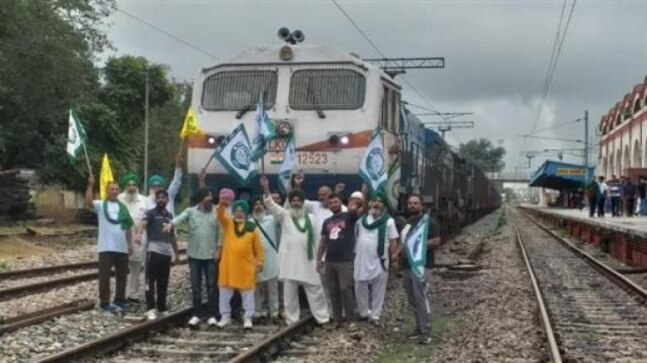 Rail, road traffic hit as farmers stage protests in Punjab, Haryana on SKM's call - Vimarsana News
