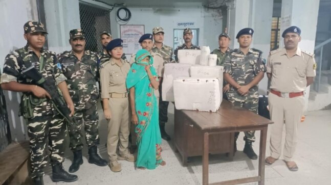 SSB arrests woman with 100 kg ganja worth Rs 50 lakh in Bihar's Sitamarhi - Vimarsana News