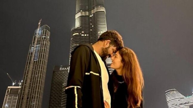 Nayanthara throws surprise birthday party for hubby Vignesh Shivan below Burj Khalifa. See pics