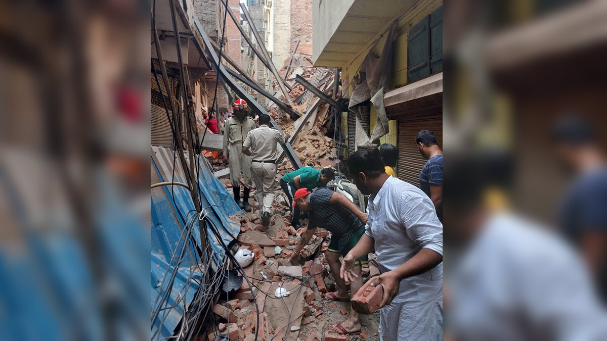 5 injured as under-construction building collapses in Delhi's Azad Market