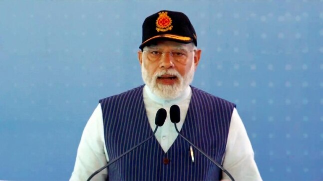 PM Modi unveils new naval ensign, says previous one carried sign of slavery - Vimarsana News