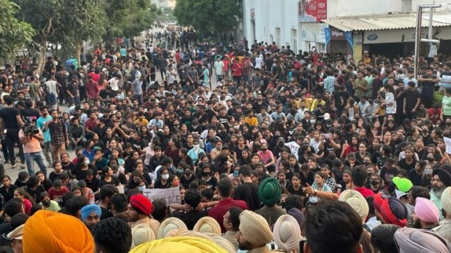 Chandigarh University video row: 2 held, students demand apology as protests continue