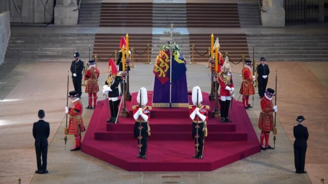 All there is to know about Queen Elizabeth's coffin lying in state in Westminster