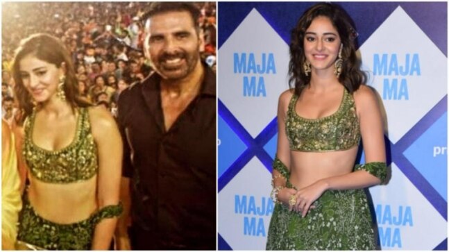 Ananya Panday in Rs 91k green lehenga and choli gets the Navratri fashion game right. Wow pics - Vimarsana News