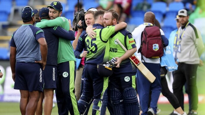 Ireland stunned West Indies to book a place in the Super 12 (AFP Photo) Ireland cricket