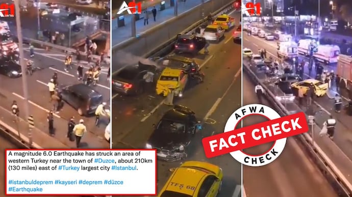 Many who shared the video claimed it showed the devastation caused by the recent earthquake. Fact check