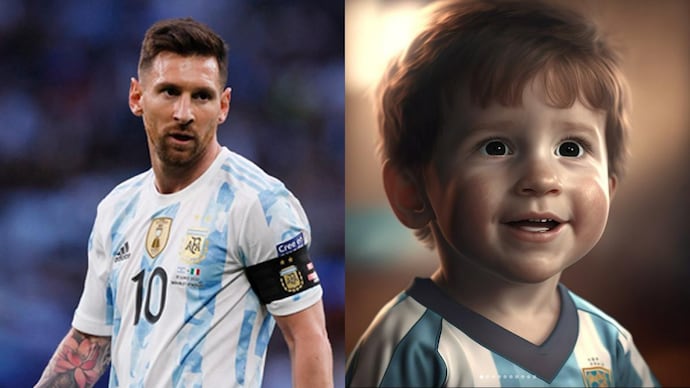 Netizens going gaga over AI-generated childhood pics of Messi, Ronaldo, Mbappe & Neymar - India Today