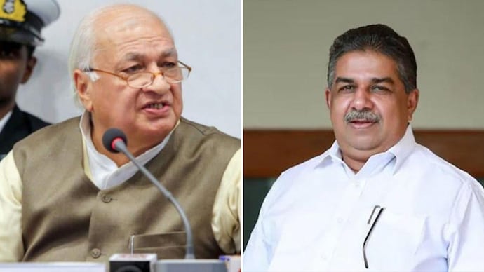 Kerala governor Arif Khan (left) will seek legal advice on reinstating MLA Saji Cherian (right) into the cabinet. Kerala governor Arif Khan (left) will seek legal advice on reinstating MLA Saji Cherian (right) into the cabinet.