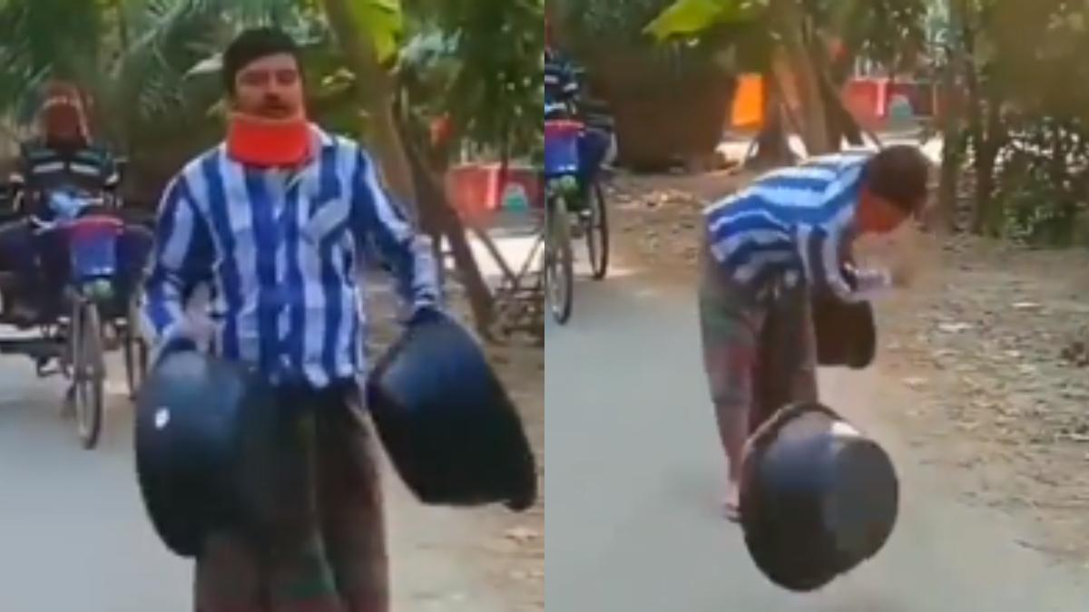 This 'marketing strategy' of a vendor selling plastic containers will