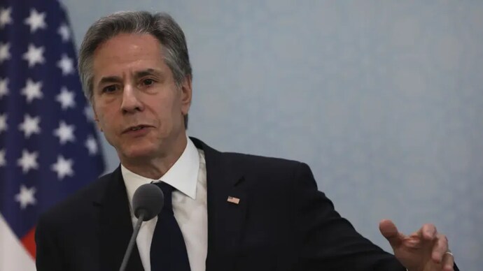 US Secretary of State Antony Blinken talks to journalists during a joint news conference. (Photo: AP)