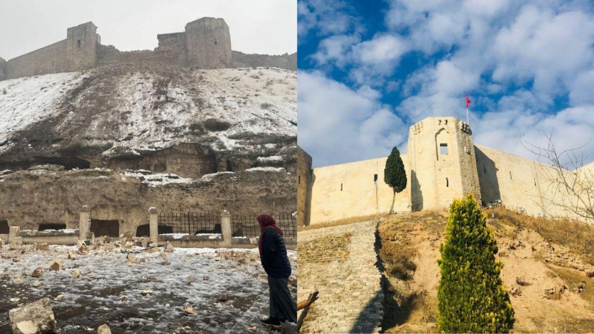 Before-after pics show how Turkey earthquake destroyed 2,200-year-old Roman-era castle - Vimarsana News