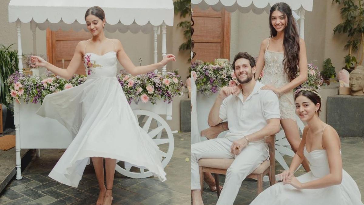 Inside Ananya Panday's cousin Alanna's dreamy white-themed bridal shower. See pics