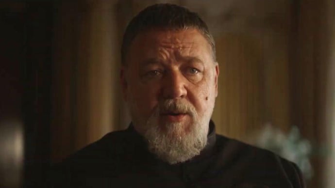 Russell Crowe stars as Italian priest Gabriele Amorth.