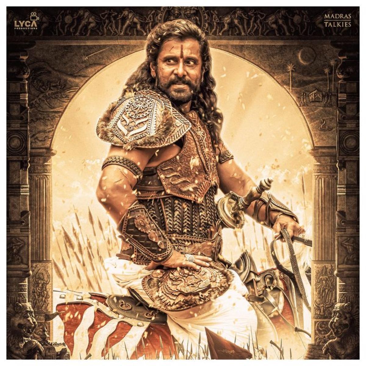 Chiyaan Vikram as a Chola Prince in Ponniyin Selvan.