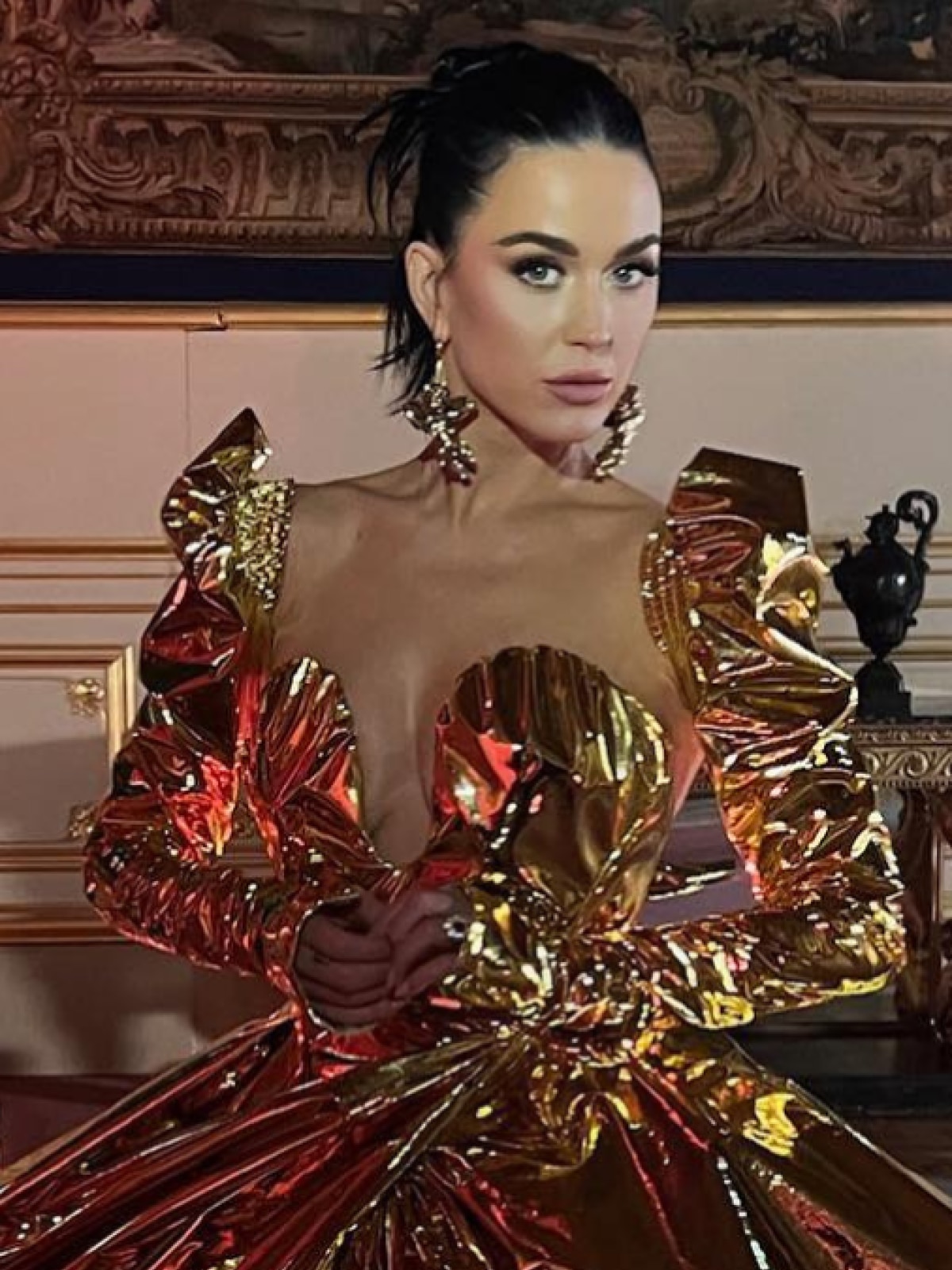 katy perry coronation gold dress Watch Katy Perry's King Charles III's Coronation Concert Performance