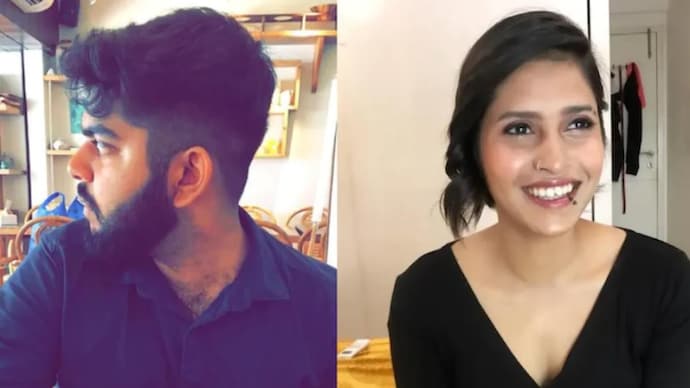 Aaftab Poonawala (L) allegedly strangled his live-in partner Shraddha Walkar (R) and cut her body into 35 pieces. Aaftab Poonawala (L) and Shraddha Walkar (R)