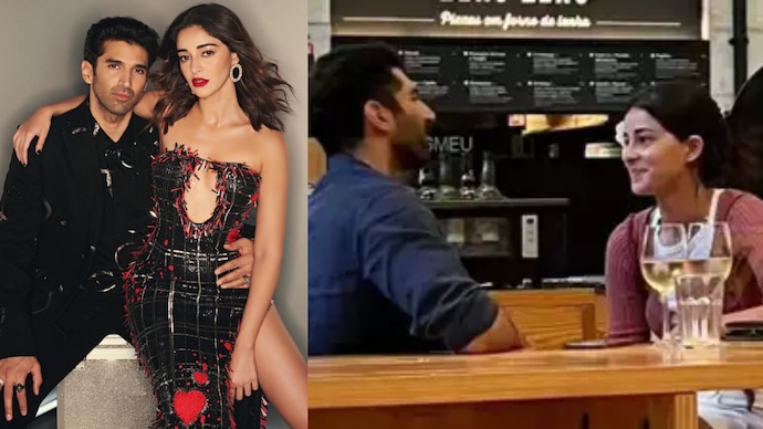 Ananya Panday and Aditya Roy Kapur were seen lunching together in Portugal.