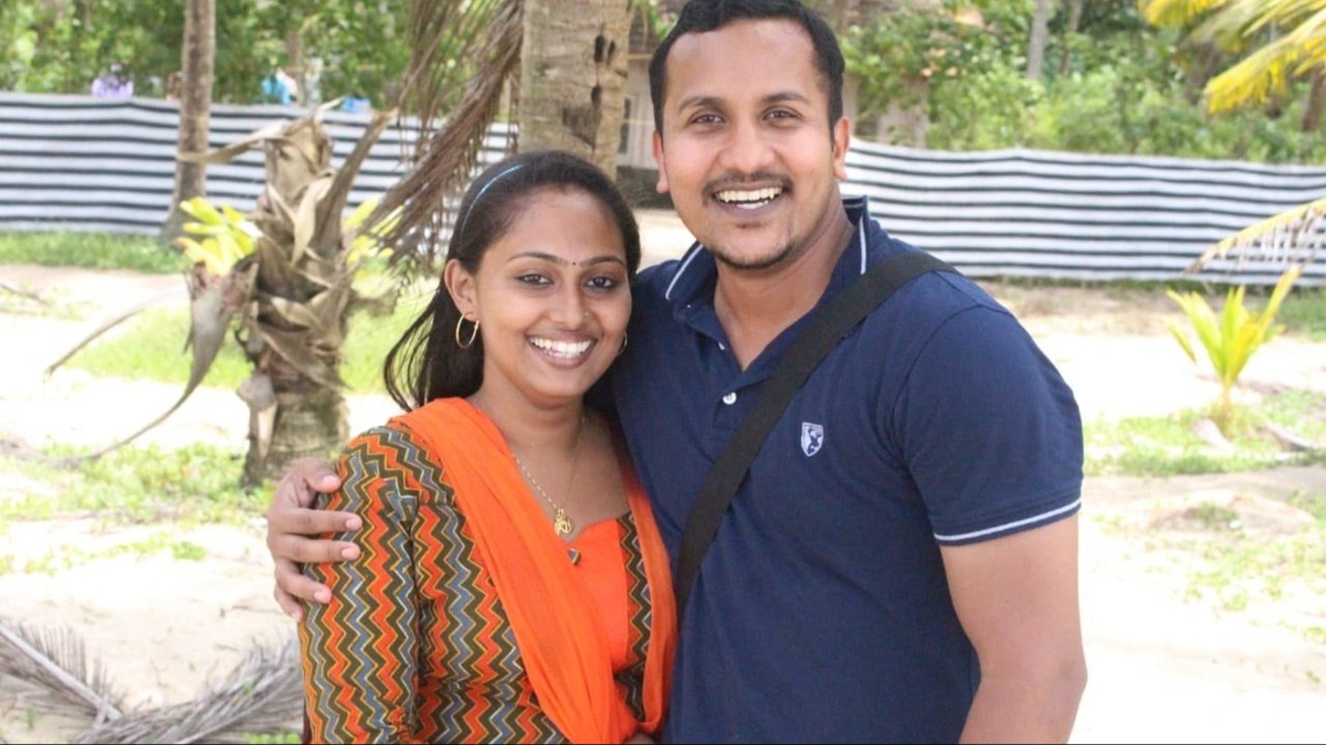 Philip Mathew (R) was convicted for killing his wife Merin Joy (L). (Photo:X) Accused and his wife