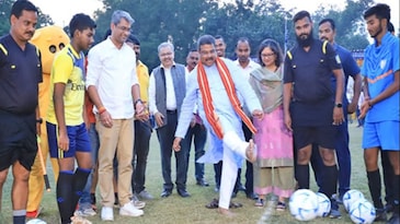 Dharmendra Pradhan kicks off 'Football For Schools' programme in Odisha's Cuttack Dharmendra Pradhan kicks off 'Football For Schools' programme in Odisha's Cuttack