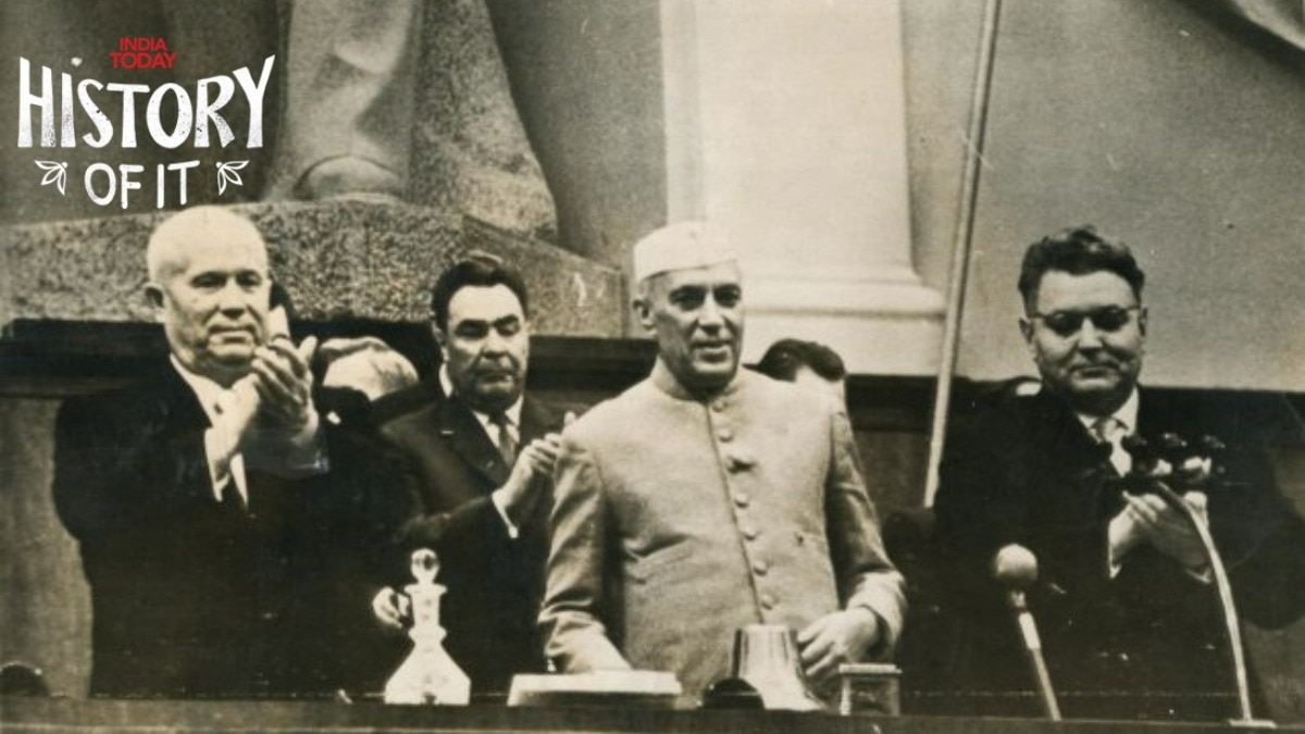 Nikita Khrushchev, Jawaharlal Nehru 