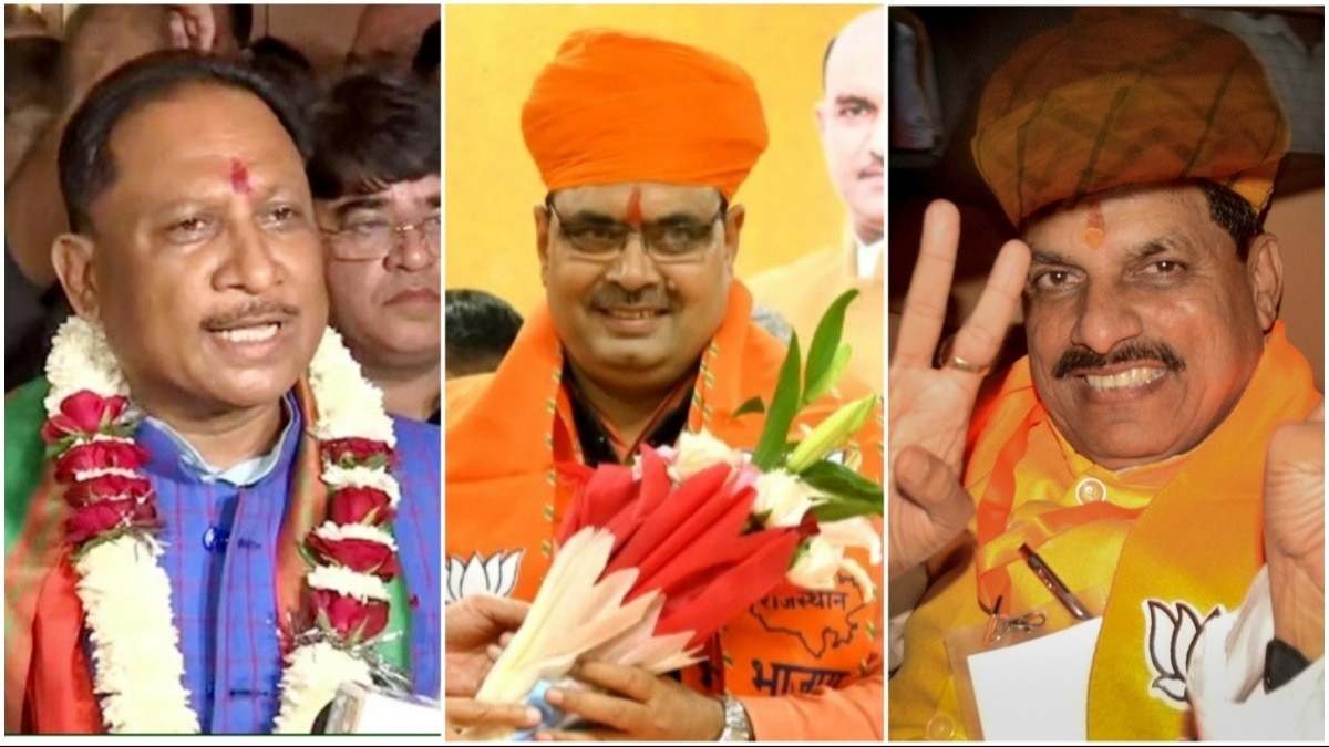 BJP 3 chief ministers in Rajasthan, Chhattisgarh, Madhya Pradesh, RSS ...