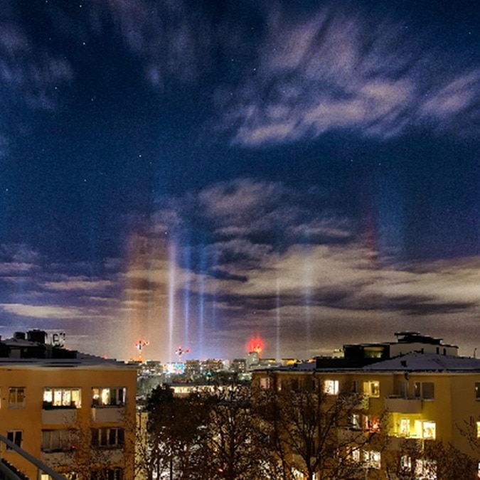 Pillars of light' falling from sky stun locals in Sweden. They are