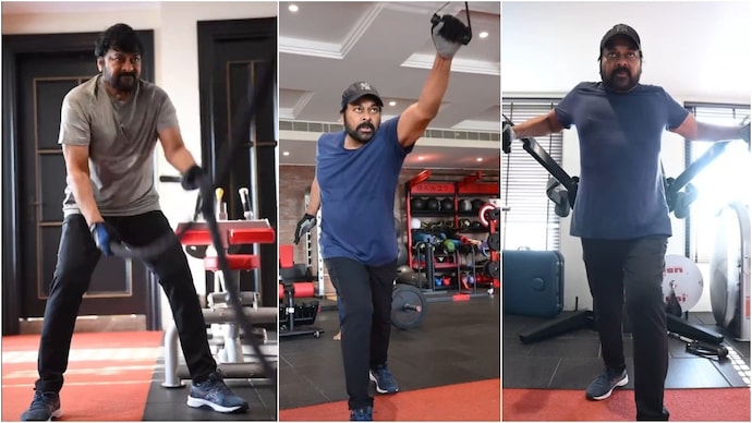 Watch: Chiranjeevi hits the gym at 68 for next film 'Viswambhara', shares  video - India Today