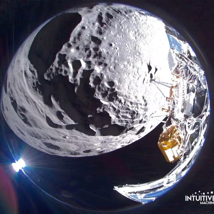 Odysseus on the Moon: US Moon lander tipped sideways on lunar