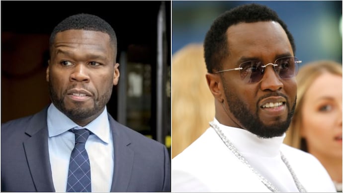 Rapper 50 Cent and Sean Diddy