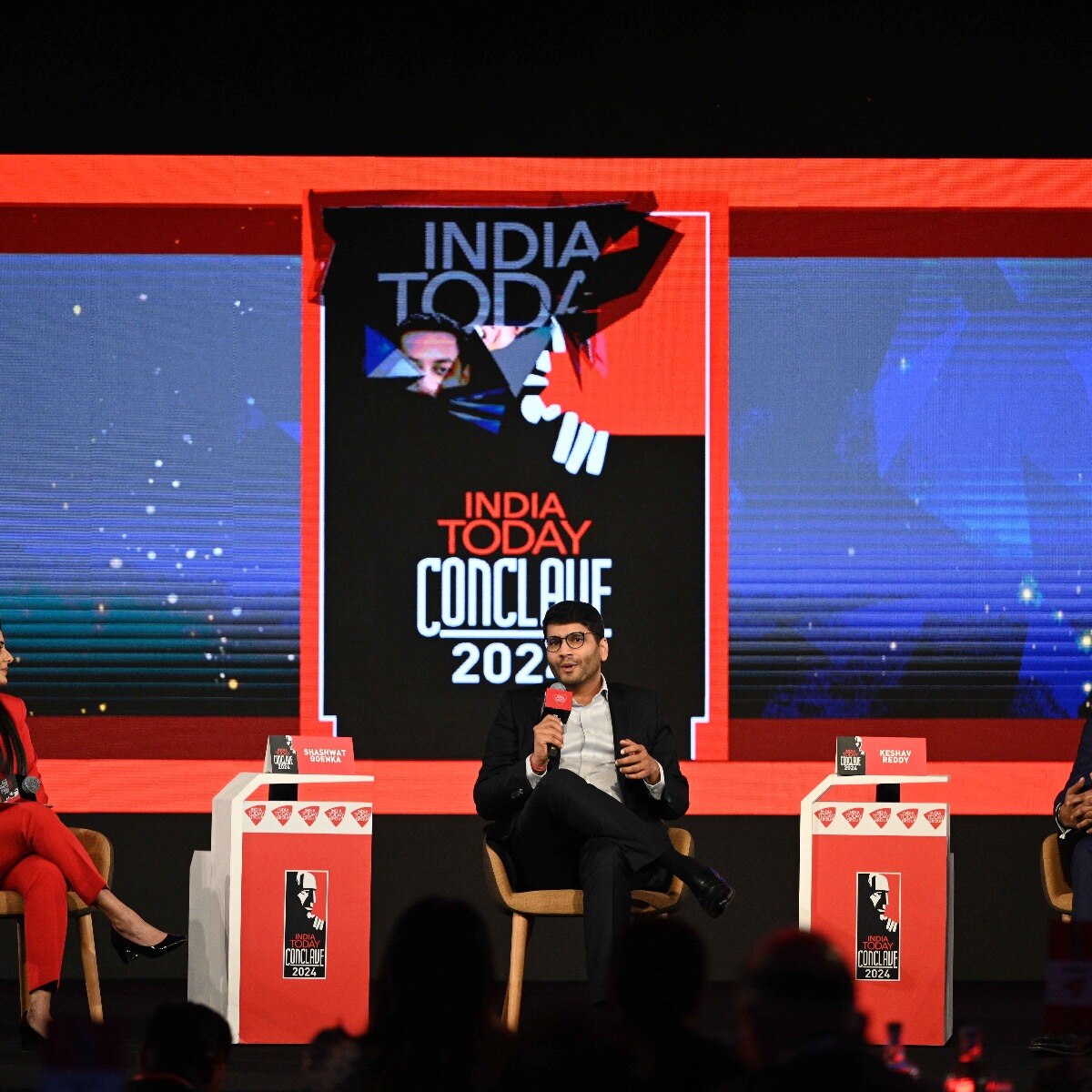 Shashwat Goenka and Keshav Reddy at India Today Conclave 2024