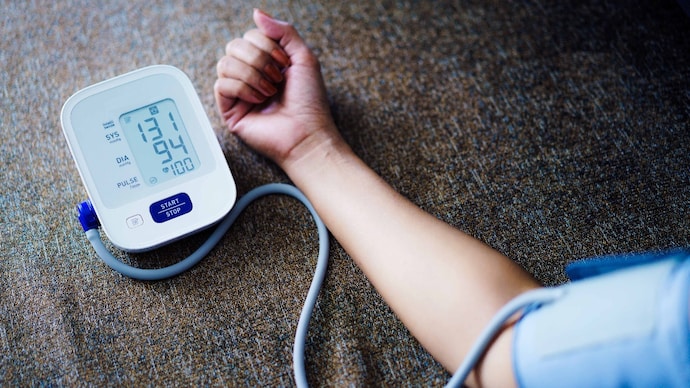 High blood pressure is defined as a systolic blood pressure (SBP) at or above 140mmHg or diastolic blood pressure (DBP) at or above 90mmHg