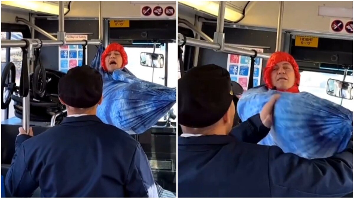 hammock guy in bus