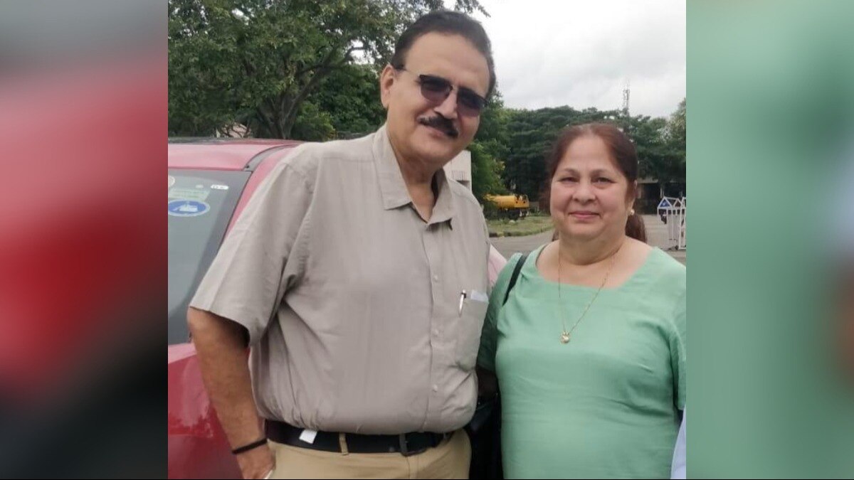 Manoj Chansoria (left) and his wife Anita Chansoria had gone to refuel their vehicle at the Ghatkopar petrol pump.  (Photo: India Today)