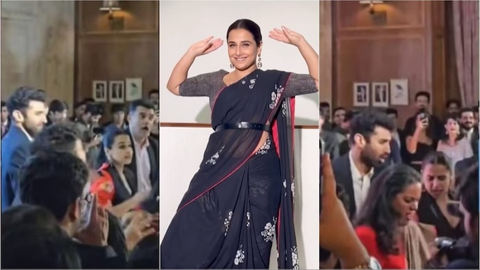 Vidya Balan dances with husband Siddharth Roy Kapur, brother-in ...