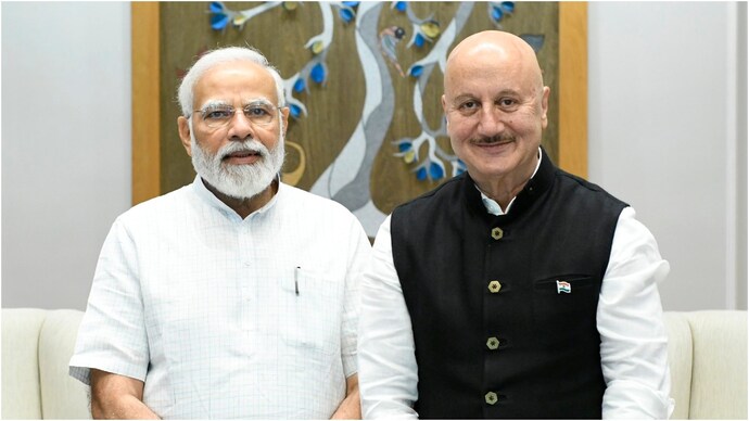 Anupam Kher has been invited to Narendra Modi's swearing-in ceremony. (Photo: X/@anupampikher) Anupam Kher, Narendra Modi
