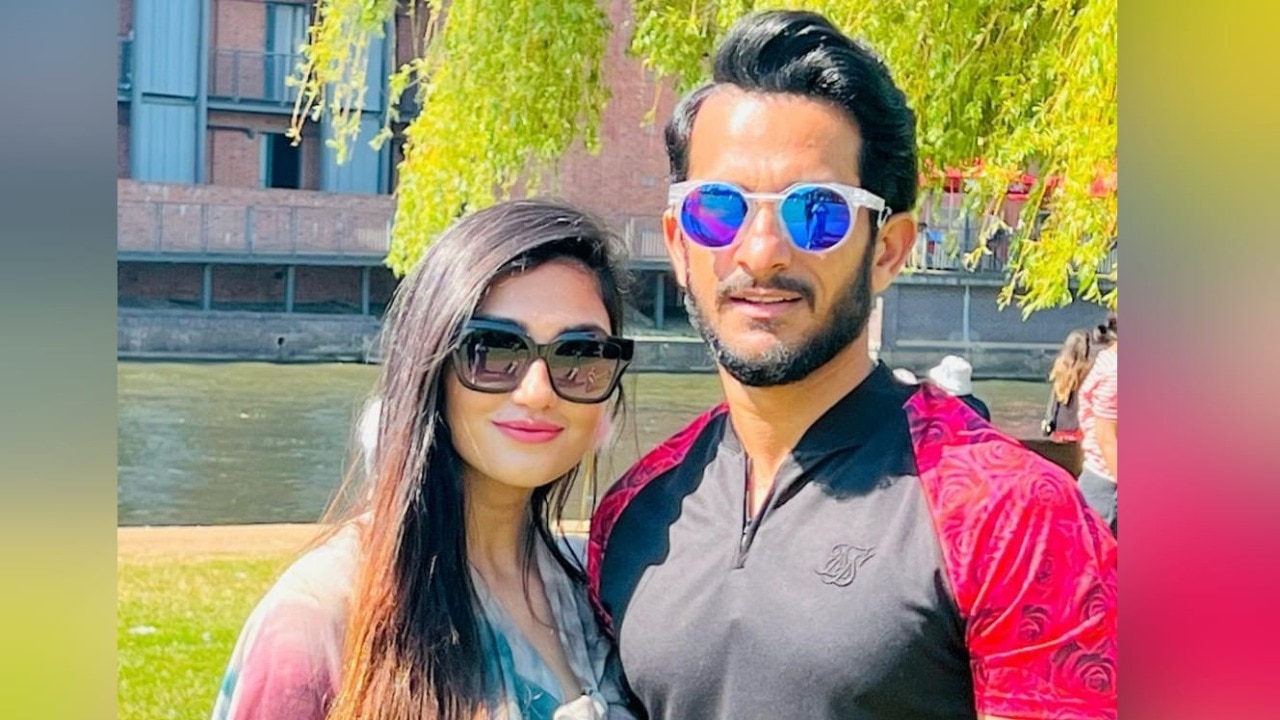 Pakistani pacer Hassan Ali with his wife Samiya. (Image: Instagram / samyahkhan1604)