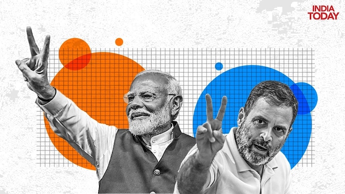 PM Modi Rahul Gandhi Lok Sabha results 2024