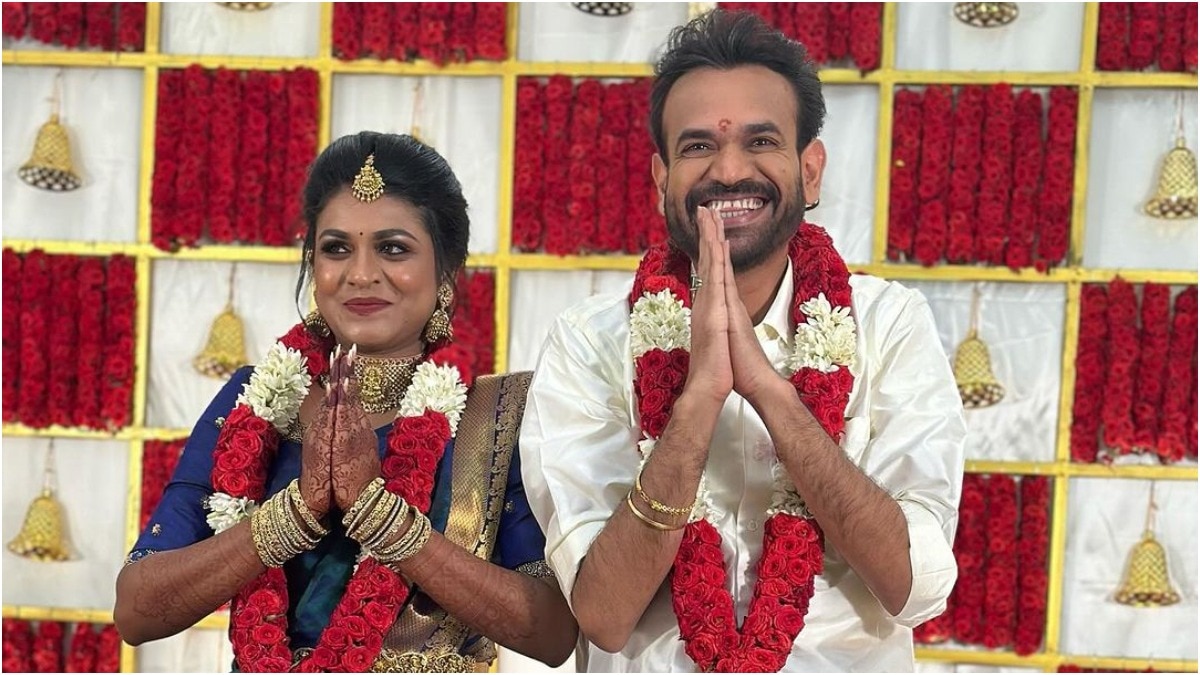 Actor Premgi Amaren ties the knot with his long-time partner Indu in a private ceremony.  Venkat Prabhu shares photos