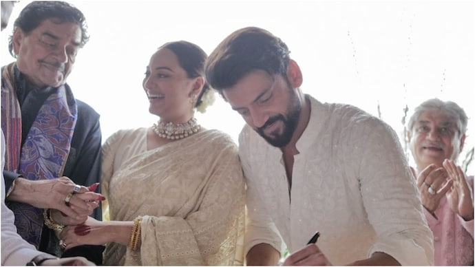 Sonakshi Sinha and Zaheer Iqbal are now married. (Photo: Instagram/Sonakshi Sinha) Sonakshi Sinha and Zaheer Iqbal