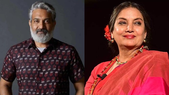 SS Rajamouli, his wife Rama, Shabana Azmi, Ritesh Sidhwani and many other Indians have been invited to join The Academy. A collage of SS Rajamouli and Shabana Azmi.