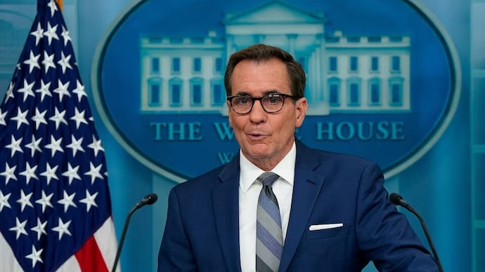 US White House National Security Communications Advisor John Kirby speaks during press briefing at the White House in Washington. (Photo: Reuters)