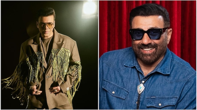 Sunny Deol performed a great step in the viral song 'Tauba Tauba'. (Photo: Instagram/Karan Johar/Iamsunnydeol) Sunny Deol does the viral 'Tauba Tauba' hook step.