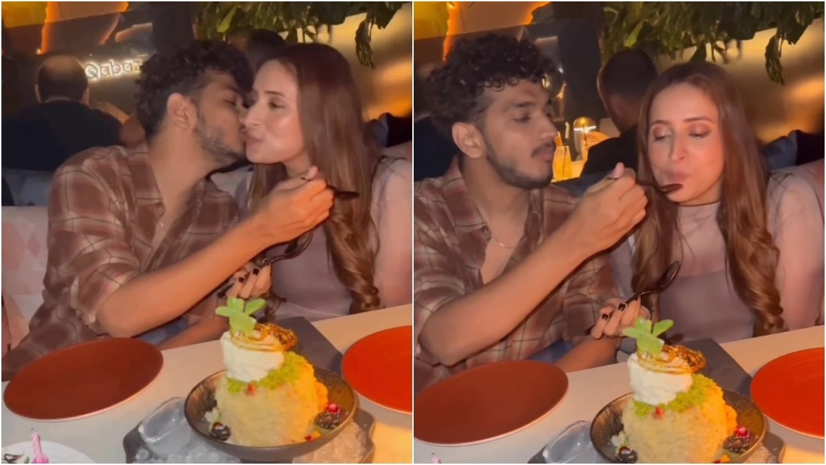 Munawar Faruqui, wife Mehzabeen Coatwala enjoy romantic dinner in Dubai