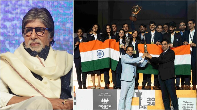 Amitabh Bachchan congratulates the Indian chess team. (Photo: India Today Archive, AFP) Amitabh Bachchan congratulates the Indian chess team. (Photo: India Today Archive, AFP)