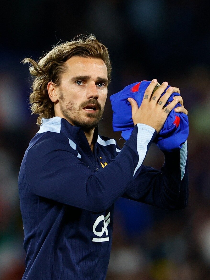 Griezmann celebrating after scoring in the 2018 World Cup