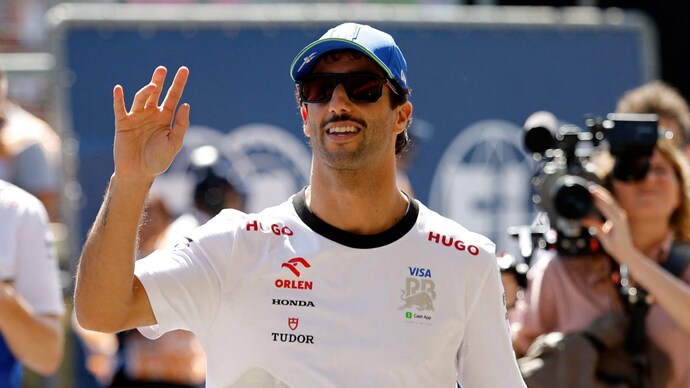 લિયામ લૉસન F1 સિઝનની બાકીની સમય માટે RB ખાતે ડેનિયલ રિકિયાર્ડો (ચિત્રમાં)નું સ્થાન લેશે. સૌજન્ય: રોઇટર્સ ડેનિયલ રિકિયાર્ડો